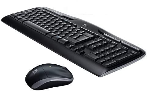 Logitech Wireless Combo MK330 schnurlose Tastatur und Computermaus (2,4GHz, USB, Qwertz deutsches Tastaturlayout) schwarz (MK330 New | 5er Pack)