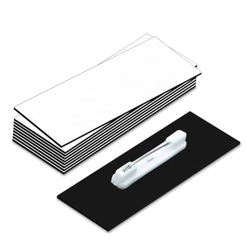 Name Tag/Badge Blanks - 10 Pack - White 1