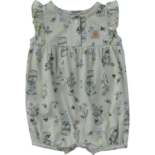 Image of Carhartt, Baby Girls' Flutter Sleeve Romper