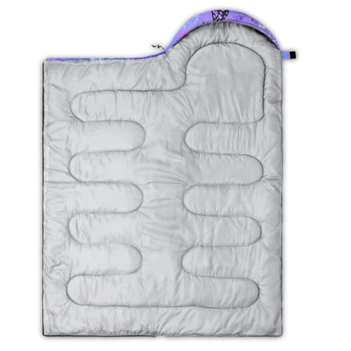 Image of QOOMO Camping Sleeping Bags,3 Season Warm & Cool Weather,Lightweight,Waterproof Sleeping Bags for Adults & Kids,Traveling,and Outdoors,Camping Gear Equipment