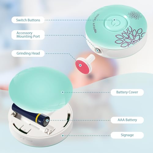 Blendura Baby Electric Nail File, 6 in 1 Electric Nail File for Children of All Ages - Image 3