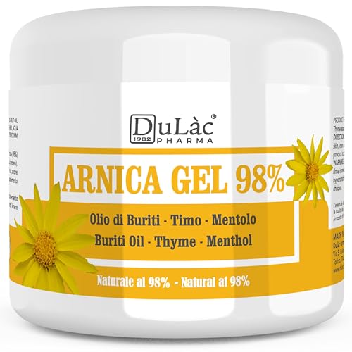 DuLàc, Gel con Árnica 98% con Aceite de Buriti, Tomillo y Mentol, para Masajear los Músculos y...