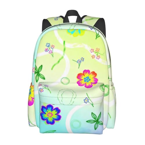 panverix Mochila informal para laptop de 13 pulgadas, diseño de dibujos animados, Plantas de dibujos animados, talla única