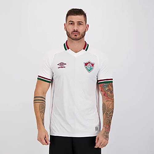 Camisa Fluminense Oficial 2 2021, Umbro, Masculino, Branco/Vinho/Verde, G