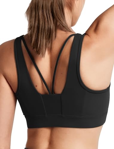 Yvette Sport BH Starker Halt mit Vorderverschluss schönen Rücken Gepolstert Lauf Bra, Schwarz,L Große Größen Yvette Sport BH Starker Halt mit Vorderverschluss schönen Rücken Gepolstert Lauf Bra, Schwarz,L Große Größen