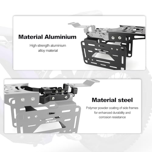 Xitomer Luggage Rack Set Fit for Surron Light bee X/Segway X160 X260 Motorcycle Cargo Rack Motorcycle Side Rack Saddlebag Support Rack