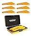 MusicNomad MN668 6 pc. Diamond Coated Electric Guitar Nut Slotting File Set - Light Strings, with Storage Case