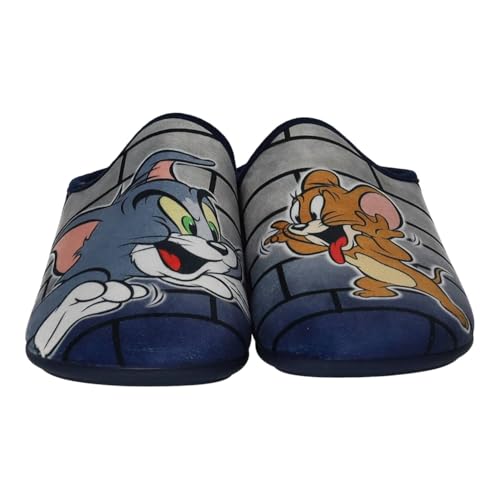 VULCA-BICHA 1829 Zapatillas casa Vulca-Bicha con Plantilla extraíble y diseño Divertido para Adultos Hombre Zapatillas CASA Marino 40