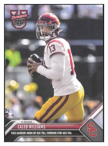 CALEB WILLIAMS RC 2023 Bowman U NOW ROOKIE #10 USC NCAA NM+-MT+ NFL Football PR:4084
