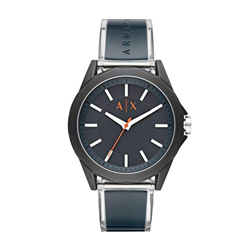 Preisvergleich Produktbild Armani Exchange Herren Analog Quarz Uhr mit Polyurethan Armband AX2642