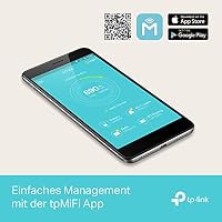 TP-Link M7350 Mobiler 4G LTE WLAN Router, bis 150 Mbit/s, Farb-LCD, 2000-mAh-Akku (bis zu 8 Std.), verbindet bis zu 10 Geräte, kompatibel mit Allen europäischen SIM-Karten – Ansicht 8