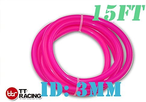 3mm 1/8" 0.12" Silicone Vacuum Tube Hose Silicone Tubing 15ft 4.5 Metre 4.5m Pink