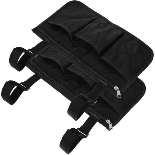 Abaodam 2個 車椅子用サイドバッグ 軽量フック ループ設計 収納ポーチ 多機能ウォーカー 電動車椅子対応 持ち運び便利