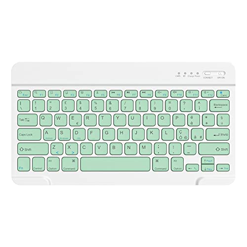 HZD Tastiera Wireless Bluetooth, Rechargeable Tastiera Universale...