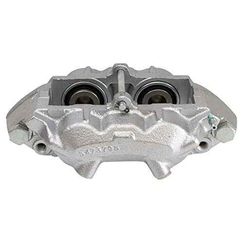 Image of TRQ Front Driver and Passenger Side Brake Caliper Set Caliper Brackets Hardware Compatible with 1965-1982 Chevrolet Corvette
