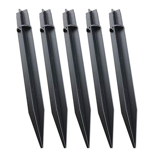 E-outstanding 5Pcs Ground Spikes Stakes Solar Lights Spikes Replacement Ground Stakes Plastic...