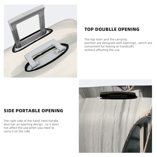 Travel Luggage Cover Fashion Suitcase Protector Boat by the Sea Spandex Baggage Covers Washable Suitcase Covers Anti-Scratch Luggage Cover Protectors Fits 18-32 Inch Suitcases Small4