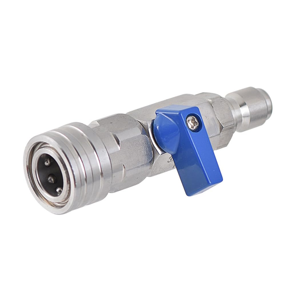 Kit de VáLvula de Bola para Lavadora de Alta PresióN, Conector RáPido 3/8 NPT, 4500 PSI para Manguera de Lavadora EléCtrica