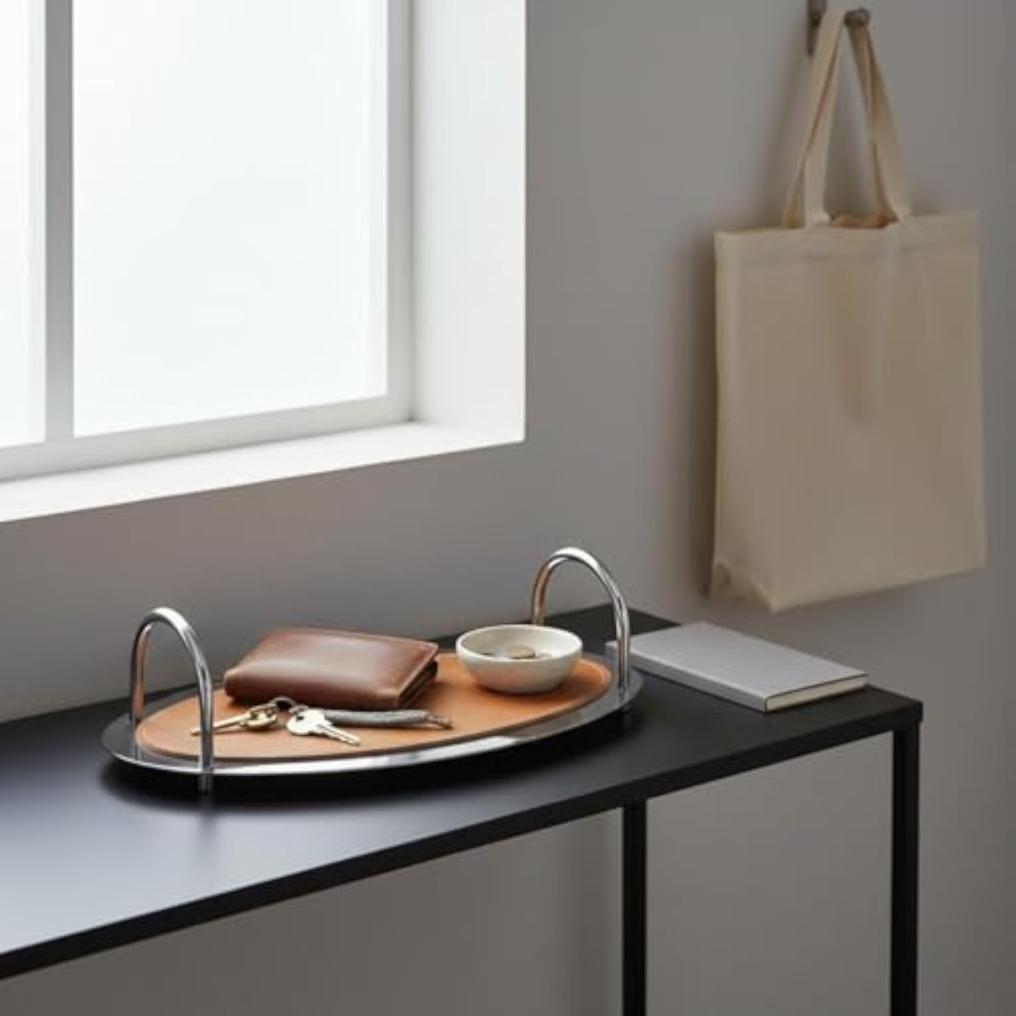 Modern Minimalist Stainless Steel Decorative Tray, Multi-Use