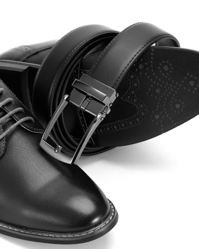 Image of CHAOREN Click Belt Men - 1 3 /8 inch Leather Ratchet Belt for Dress Casual