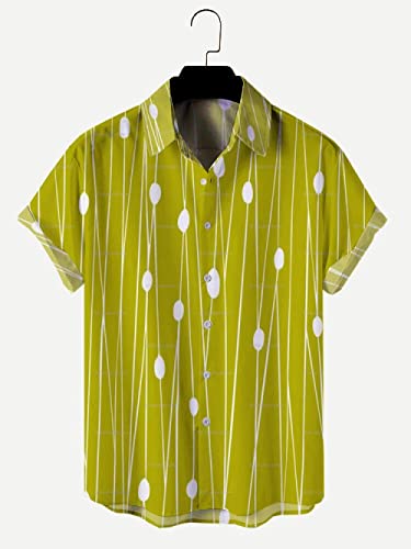 Chemise hawaïenne verte homme chic idéale pour vos soirées plage et apéros d'été