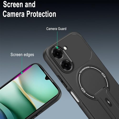 Coque antichoc Oppo A5 Pro 5G rigide silicone orange et support