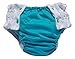Night time Washable Cloth Pull up Diapers for Toddlers and preschoolers, Ages 2 Years to 6 Years (Aqua Blue, Large (4-6 Years))