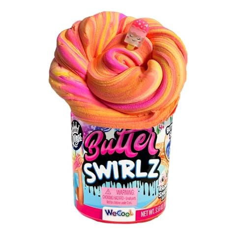 COMPOUND KINGS Butter Swirlz Slime Jar |Sensory Toys | Non-Sticky | Stress Relieving Tactile Play | Rainbow Sherbet Scented | Ages 4+| Holiday Stocking Stuffer Cover