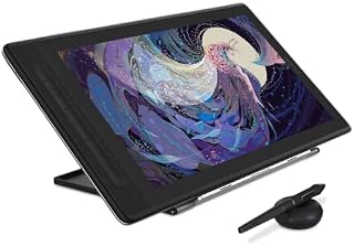 2022 HUION KAMVAS Pro 16 2.5K QHD Drawing Tablet with Screen QLED Full-Laminated Graphics Tablet with Battery-Free Pen, 15.6inch Digital Art Tablet Compatible with Mac, PC, Android & Linux