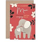Giftzie Mum Birthday Card - Never Forget - Happy Birthday Card for Mom from Son Daughter, 5x7 Inch Never Forget Bday Greeting Cards