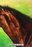  Notebook: Painted Original Horse Painting Ma A Hand , Journal for Writing, College Ruled Size 6\" x 9\", 110 Pages
