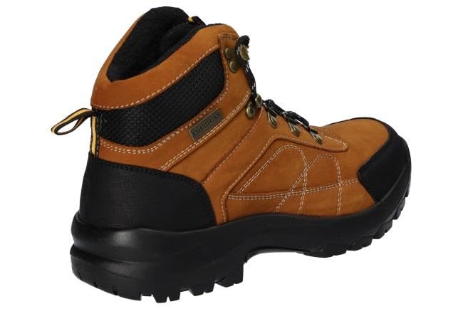 CY58 OCIEPLANE TREKKINGI TRAPERY BUTY ZIMOWE SKÓRZANE MĘSKIE BR 41