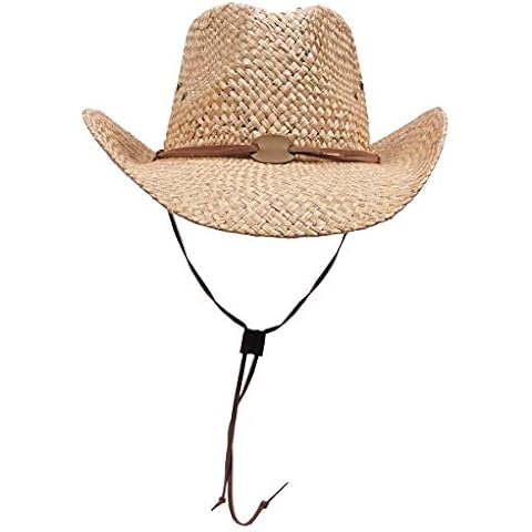 MFH Strohhut Fasching Cowboyhut Westernhut Sonnenhut Cover