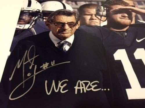 Matt Mcgloin Autographed 16x20 Photo Standing with Joe Paterno Inscr. We Are.. Penn State