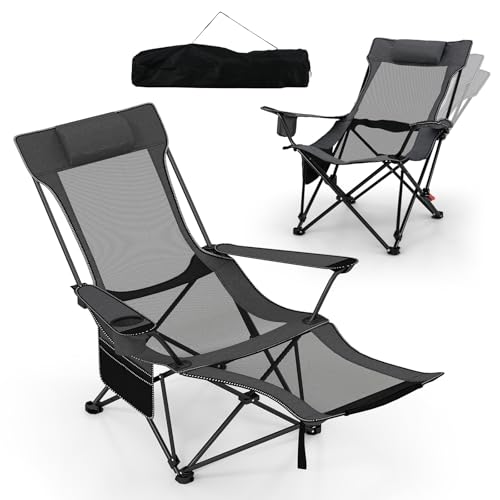 Goplus Reclining Chair with Detachable Footrest