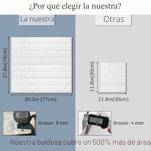 Papel pintado autoadhesivo de ladrillo para cubrir imperfecciones en paredes de dormitorios 3