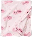 Bon Bebe Unisex Super Soft and Cozy 30'x 36' Plush Baby Blanket, Clouds, One Size