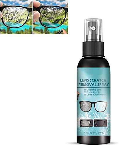 Zinbole 1/2Pcs Eyeglass Lens Scratch Removal Spray, Eyeglass Glass Scratch Repair Solution, Eyeglass Cleaning Spray, Eyeglass Cleaning Tools For Lenses Screens, 100Ml (1 Pcs) #TOP4