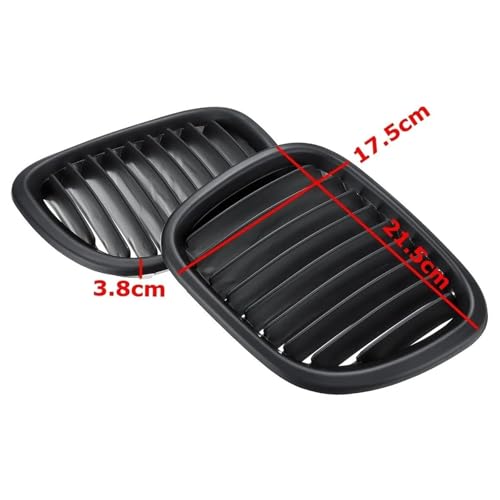 Parrilla delantera negra mate para BMW Z3 convertible y coupé modelos 1996 a 2002 3