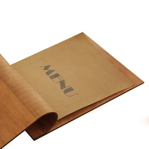 Wooden Menu, Menu, Menu Cover, Restaurant Menu Cover, FREE ENGRAVING (Legal paper size, wenge light)