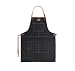 Produktbild FUYUFU Denim Schürze Modisch Neutral Arbeit Schürze Erwachsenen Kaffee Bar Grill Gartenarbeit (Schwarz)