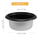 Didiseaon Non-Stick Aluminum Alloy Inner Cooking Pot for Electric Rice Cooker Replacement Capacity Thickened Liner with Scale for Efficient Heat Transfer and Use - Image 5