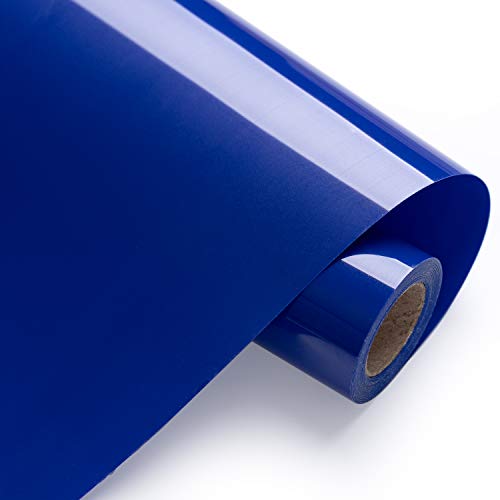 Htv Heat Transfer Vinyl 12Inch X 13Feet Rolls, Iron On Vinyl For Silhouette Cameo, Easy To Cut & Weed Htv Vinyl Roll, Heat Transfer Vinyl For T-Shirts (Blue) #TOP12