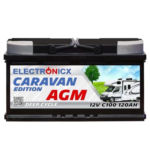 Batería AGM 12v 120Ah Electronicx Caravan Edition V2 batería solar 12v acumulador 12v baterías solares suministro batería 12v agm batería caravana camper gel batería 12v 120ah acumulador solar mover