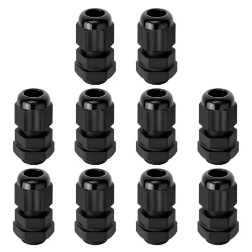 Juntas de cable de nailon M18 x 1.5 ajustables para paso de hilos en aparatos eléctricos