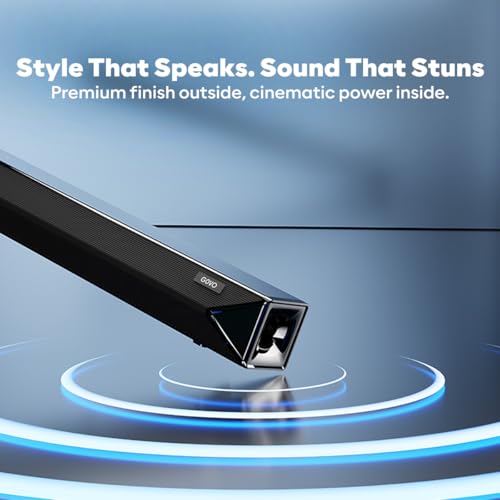 Image of GOVO GoSurround 955 Pro |320W Sound bar, True 5.1 Channel Home Theatre, Mega subwoofer, HDMI, Opt, AUX, USB & Bluetooth, 3 Equalizer Modes, Stylish Remote & LED Display (Black)