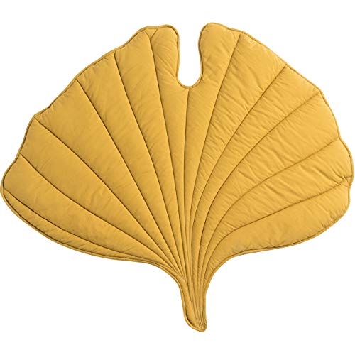 BBAUER Vloerkleed Nordic Leaf tapijt zachte katoenen vloermat tapijten baby kinderen slaapkamer kinderkamer decor tapijt deken woonkamer (kleur: groen) - Afbeelding 4