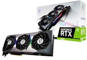 MSI GeForce RTX 3080 SUPRIM X 12G LHR Gaming Grafikkarte - NVIDIA RTX 3080 LHR, 12 GB Speicher, 3304807610, schwarz