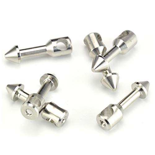 Bestlymood 6 Piezas/Lote Bandas de Fusil de Pesca Submarina de Acero Inoxidable 316 Wishbone