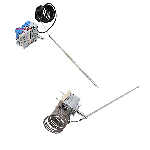 Marel Shop® - Termostato Per Forno Compatibile Con Whirlpool Ignis Bauknecht 2 Contatti Per Modelli: Akp106Ix - Aks236/Br - Aks236/Ae - Akp120/01Wh - 